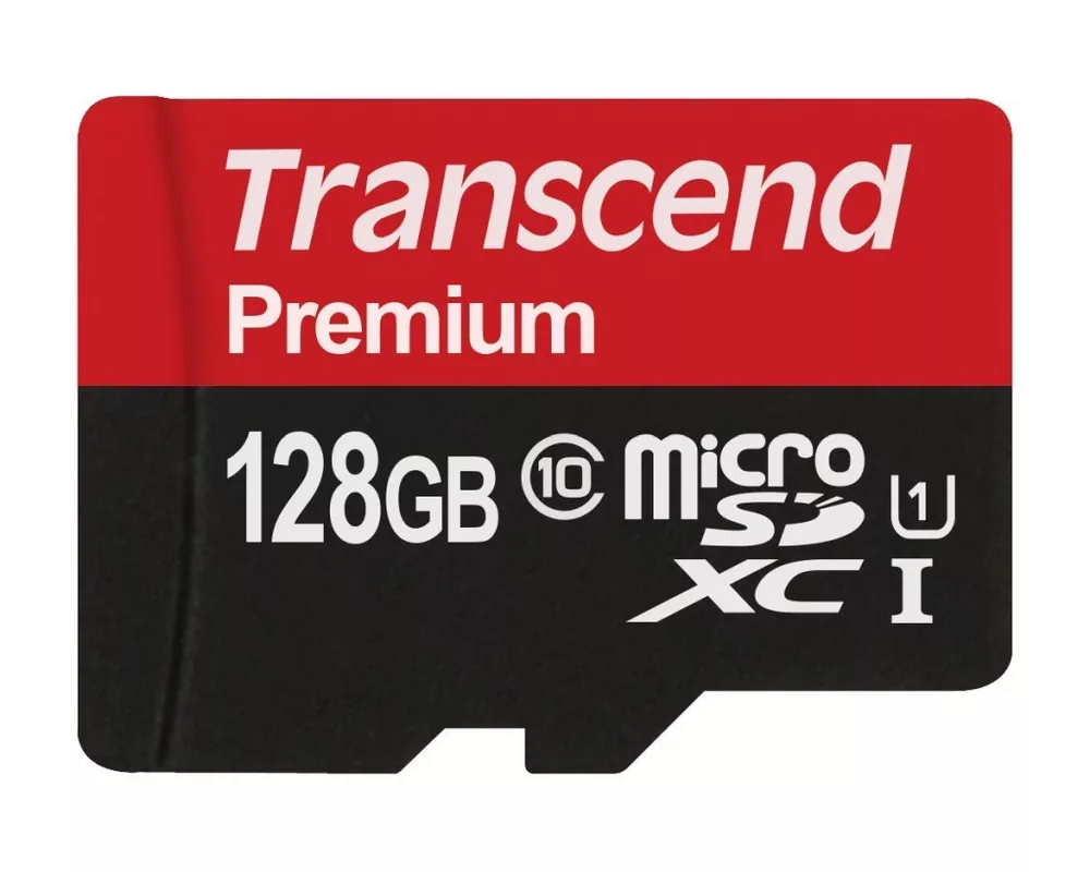 Флаш карта Transcend 128GB micro SDXC UHS-I Premium (with adapter 3