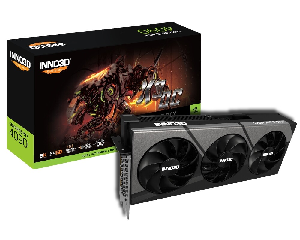 Видеокарта Inno3D GeForce RTX 4090 X3 OC 24GB GDDR6X 2