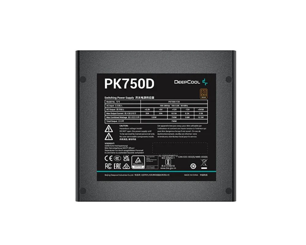 Захранване DeepCool PK750D 80+ Bronze 13