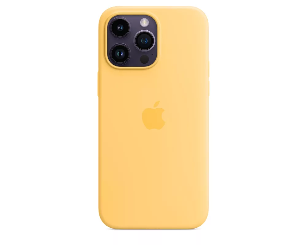 Калъф Apple iPhone 14 Pro Max Silicone Case with MagSafe - Sunglow 4
