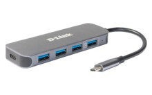  D-LINK USB-C to 4 Port USB 3.0 Hub with USB-C Power Delivery 60W 616192 DUB-2340 на топ цена - PIC.bg