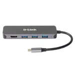 USB хъб D-Link 5-in-1 USB-C Hub with HDMI/Power Delivery 2