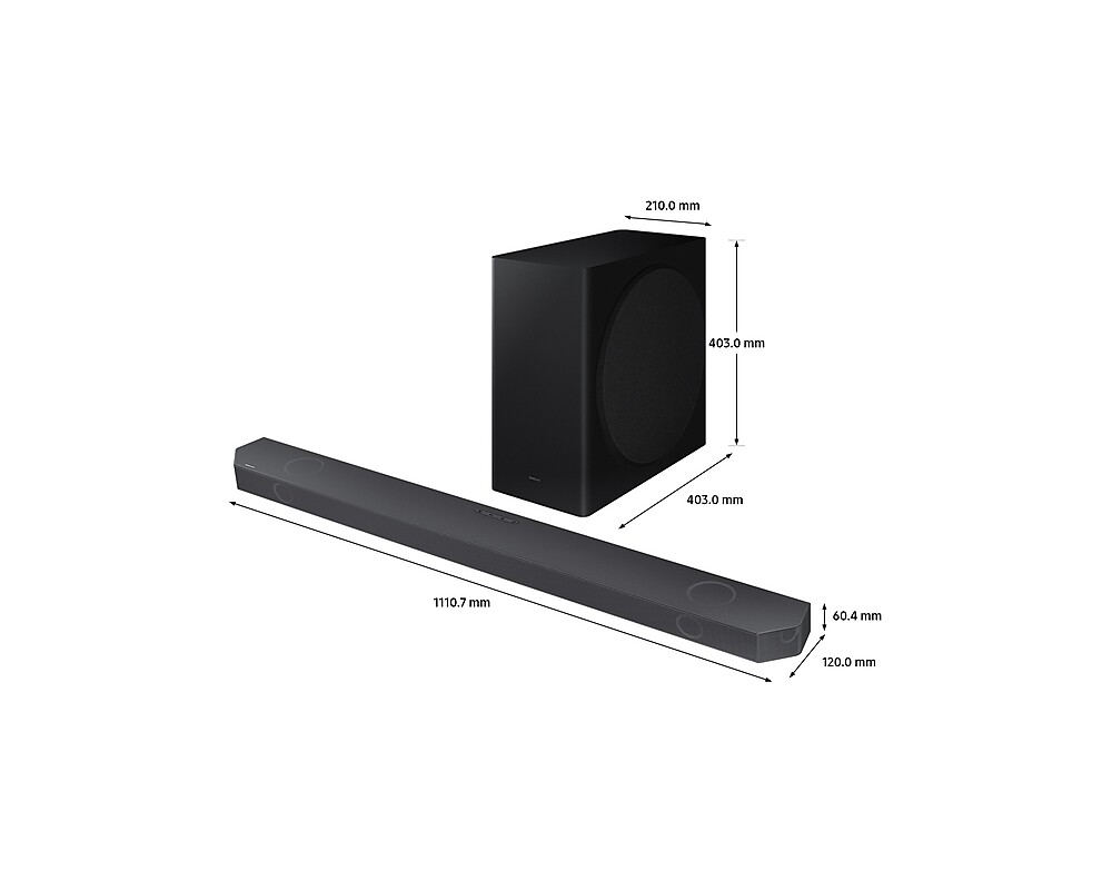 Аудио система Samsung HW-Q800B Soundbar 5.1.2ch w/ Wireless Dolby Atmos / DTS:X (2022) Black 11