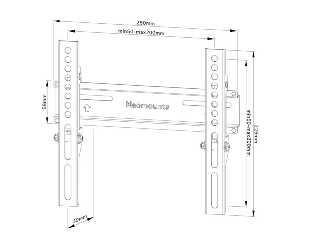 Стойка Neomounts Screen Wall Mount (fixed 7