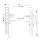 Стойка Neomounts Screen Wall Mount (fixed 7