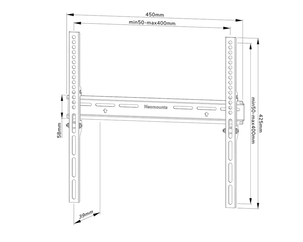 Стойка Neomounts Screen Wall Mount (fixed 9