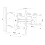Стойка Neomounts Select Screen Wall Mount (full motion 11