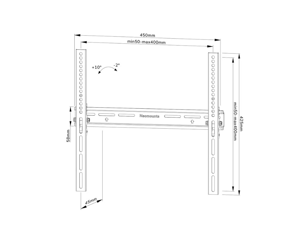Стойка Neomounts by NewStar Screen Wall Mount (tilt 7