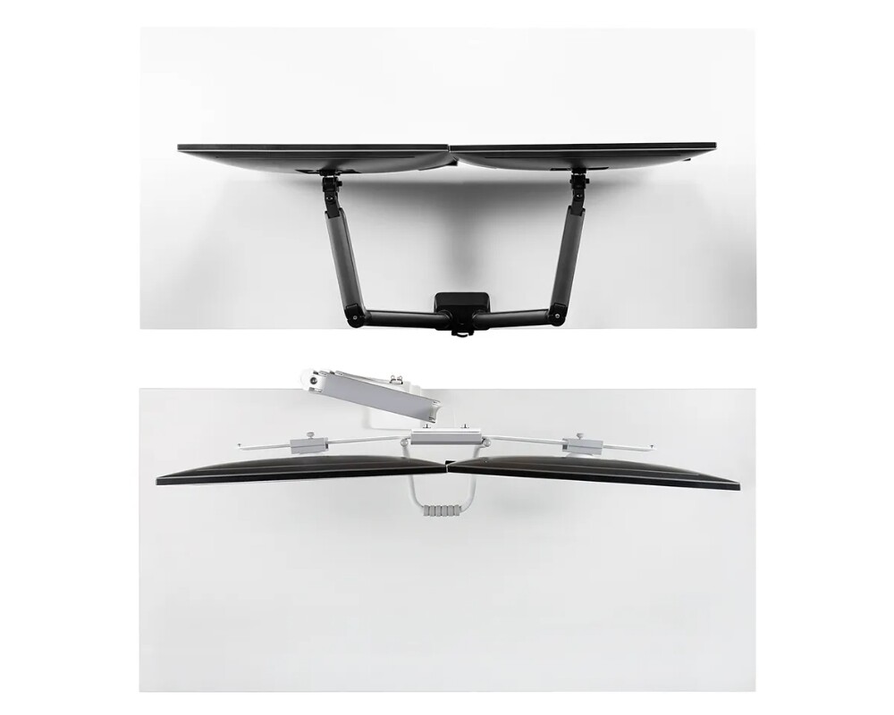 Стойка Neomounts Screen Desk Mount 2 screens (topfix clamp & grommet) for 2 Monitor Screens 7