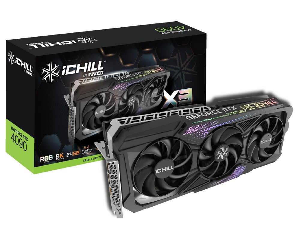 Видеокарта Inno3D GeForce RTX 4090 iCHILL X3 24GB GDDR6X 2
