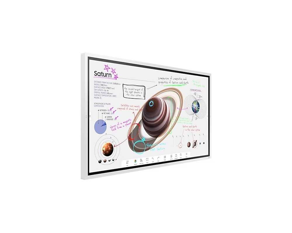 Интерактивен дисплей SAMSUNG Flip Pro Digital Flipboard 65inch 4K IR Touch HDMI USB LAN WiFi WPA2 Enterprise Bluetooth Tizen 6.5 SoC 2x10W 400x400 19