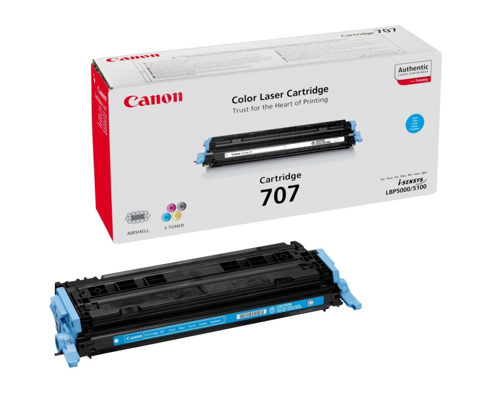 Тонер за принтер CANON 707 toner cartridge cyan standard capacity 2.000 pages 1-pack 2