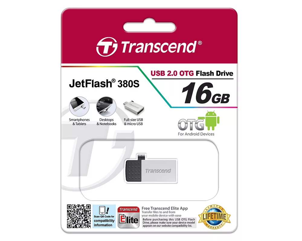 Флаш памет Transcend 16GB JETFLASH 380 8