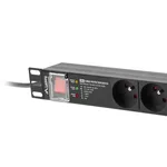 Електрически филтър Lanberg power distribution unit (PDU) PRO 19" 1U 16A 2M 7X FRENCH OUTLETS SPD-3MP Black 3
