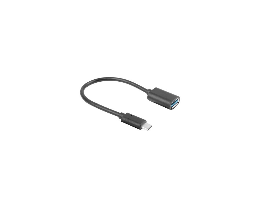 Адаптери Lanberg Adater Cable USB-C(M) 3.1->USB-A(F) OTG 15CM Black 2