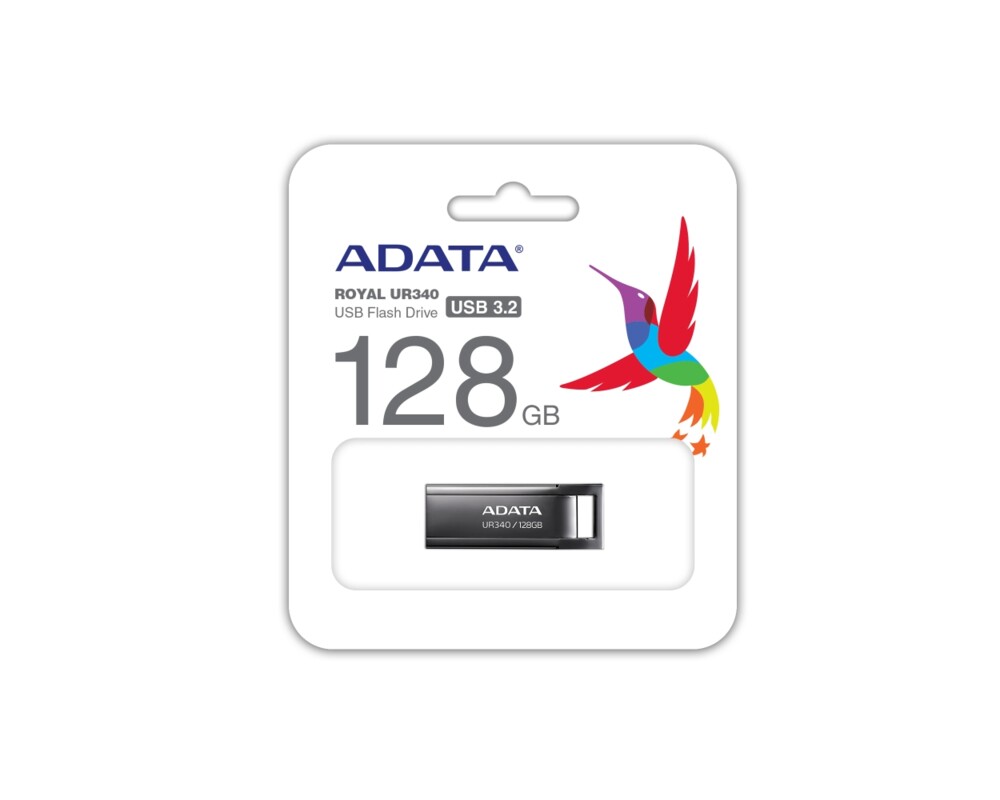Флаш памет Adata 128GB UR340 USB 3.2 Gen1-Flash Drive Black 5