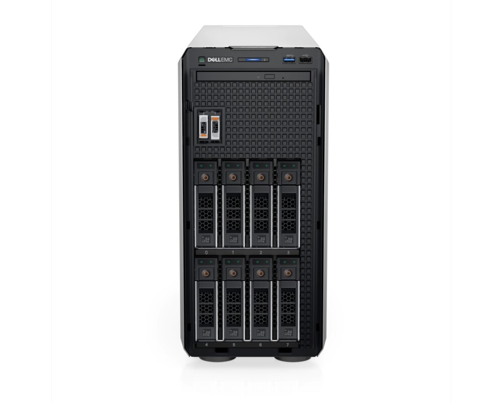 Сървър DELL PE T350 Chassis 8 x 3.5inch HotPlug Intel Xeon E-2314 16GB 1x480GB SSD SATA Read Intensive 6Gbps 512 2.5in Hot-plug AG Drive 4
