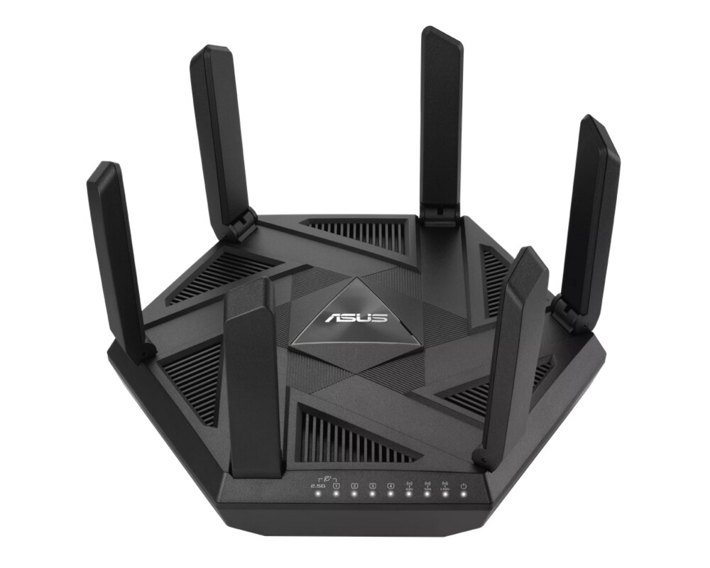 Рутер ASUS RT-AXE7800 Tri-Band WiFi 6E Router 6GHz Band Safe Browsing AiProtection Pro 2.5G Port Link Aggregation 4
