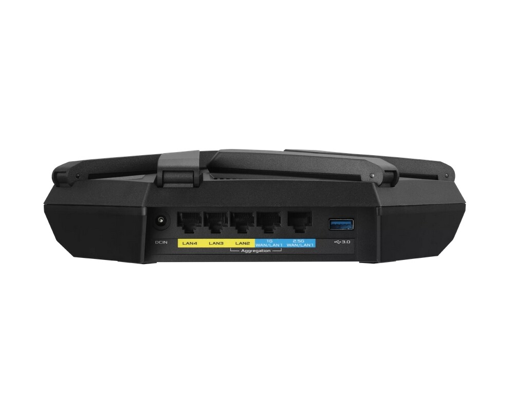 Рутер ASUS RT-AXE7800 Tri-Band WiFi 6E Router 6GHz Band Safe Browsing AiProtection Pro 2.5G Port Link Aggregation 8