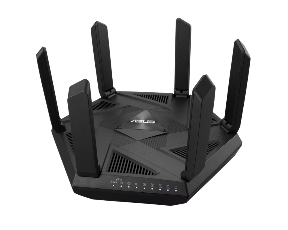 Рутер ASUS RT-AXE7800 Tri-Band WiFi 6E Router 6GHz Band Safe Browsing AiProtection Pro 2.5G Port Link Aggregation 5