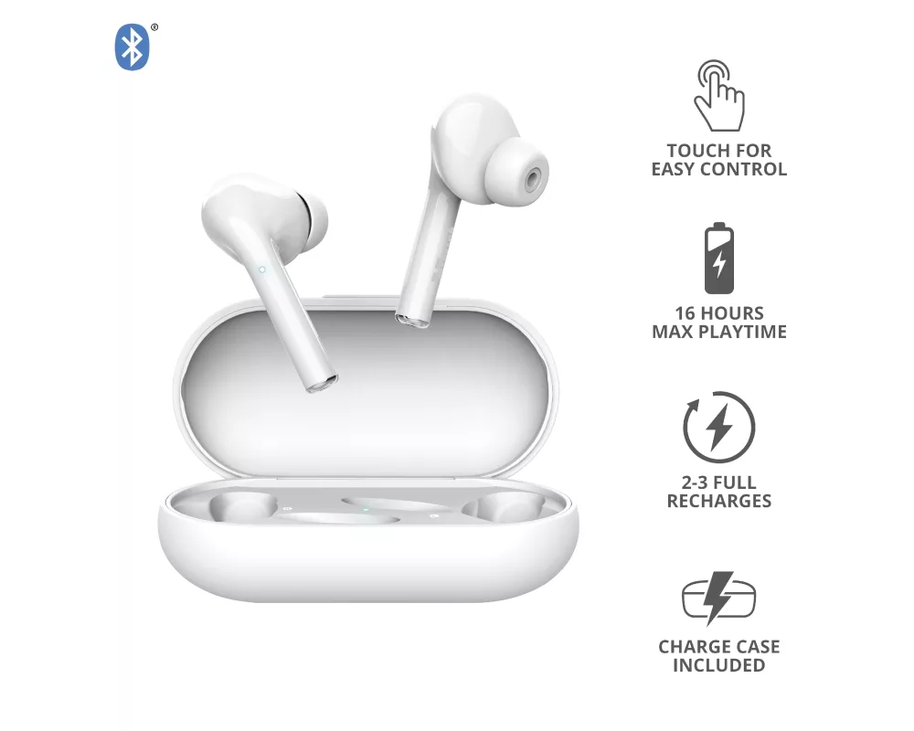 Слушалки TRUST Nika Touch Bluetooth Earphones White 11