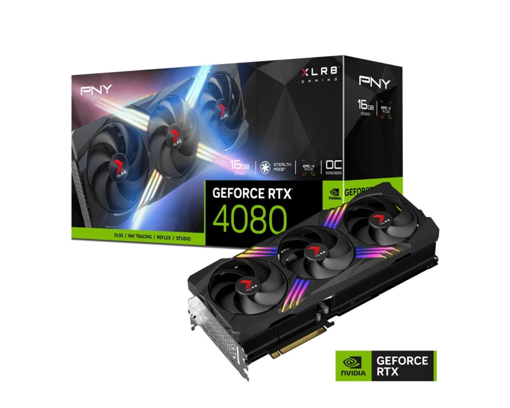 Видеокарта PNY GeForce RTX 4080 OC XLR8 Gaming Verto TF 16GB GDDR6X 7