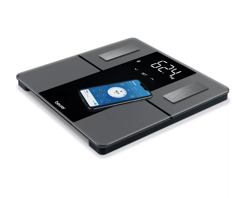 Смарт кантар Beurer BF 500 BT diagnostic bathroom scale in black 4