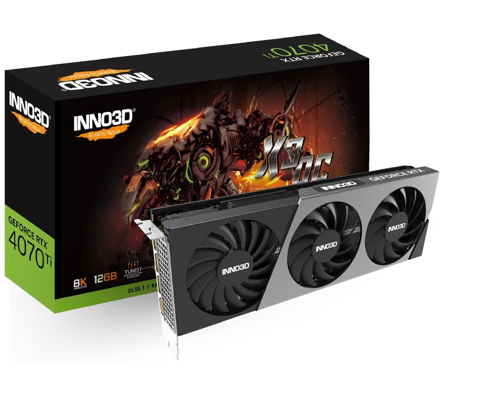 Видеокарта Inno3D GeForce RTX 4070 Ti X3 OC 12GB GDDR6X 2