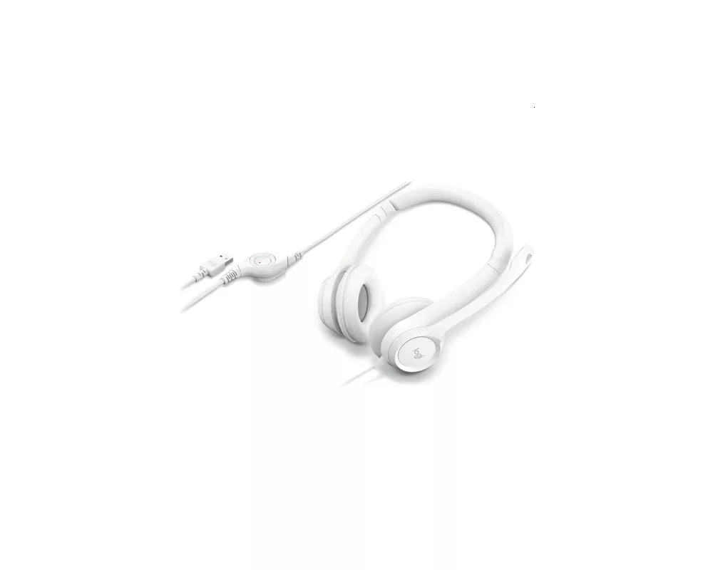 Слушалки Logitech H390 USB Computer Headset - OFF-WHITE - USB - N/A - EMEA-914 2