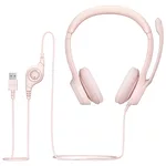 Слушалки Logitech H390 USB Computer Headset - ROSE - USB - N/A - EMEA-914 2