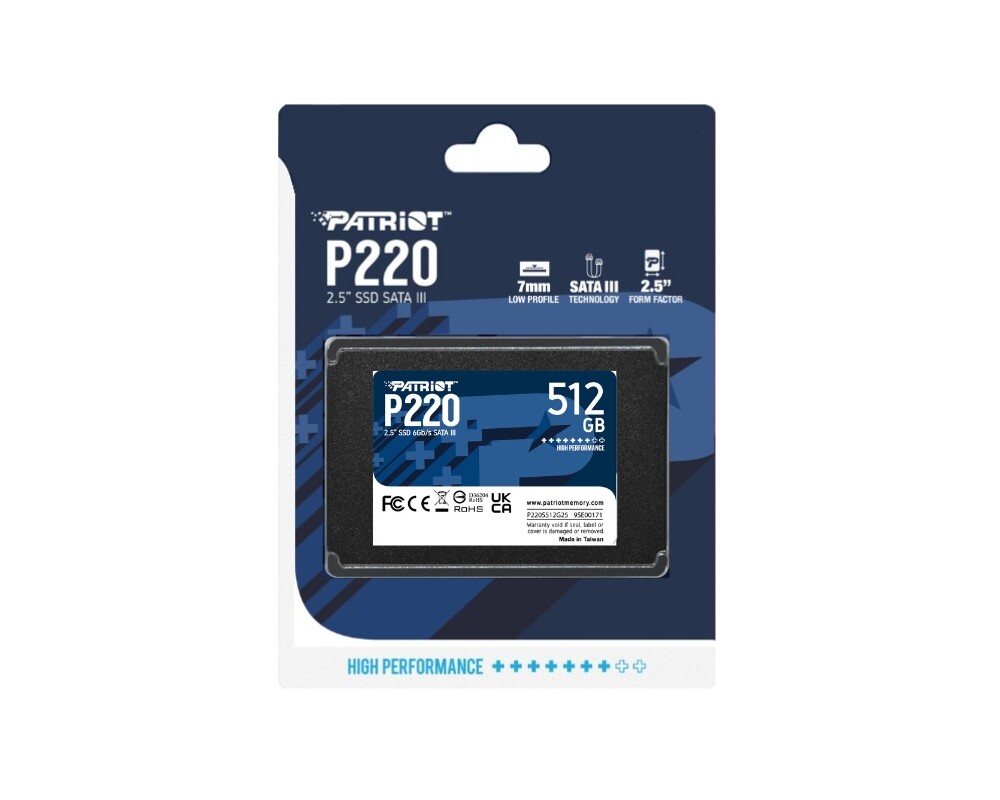 SSD Patriot P220 512GB SATA3 2.5 5