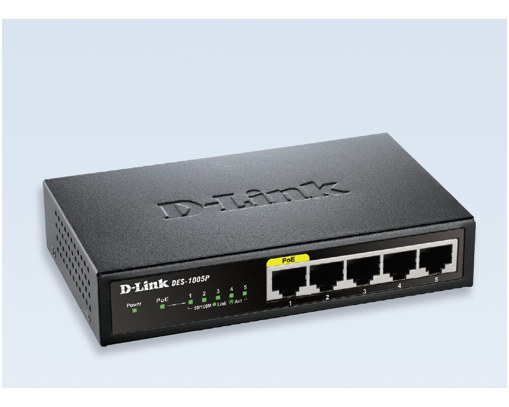 Switch (Комутатор) D-Link 5-Port Fast Ethernet PoE Desktop Switch 2