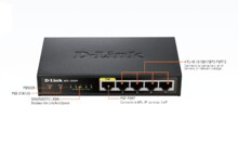  D-Link 5-Port Fast Ethernet PoE Desktop Switch 638408 DES-1005P на топ цена - PIC.bg