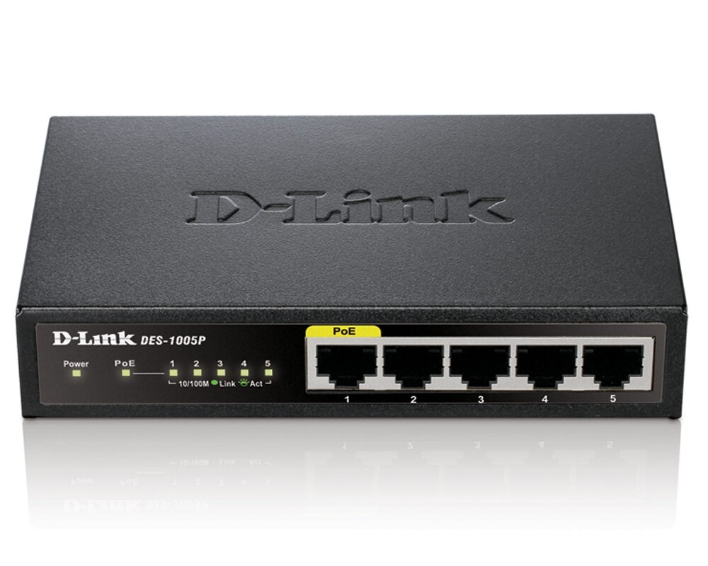 Switch (Комутатор) D-Link 5-Port Fast Ethernet PoE Desktop Switch 3