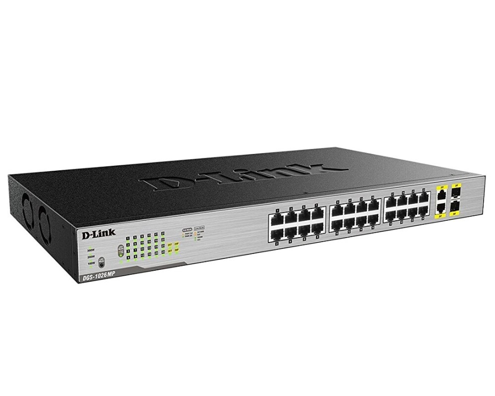 Switch (Комутатор) D-Link 24-Port Desktop Gigabit PoE + 2GE Combo Switch 2