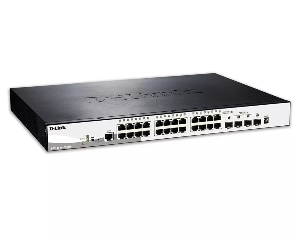 Switch (Комутатор) D-Link 28-Port Gigabit Stackable POE Smart Managed Switch including 4 10G SFP+ 2