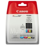 <span>Мастило</span> Canon CLI-551 CMYB Multipack <span class='catalog-num-in-name'>6509B009AA</span> - 