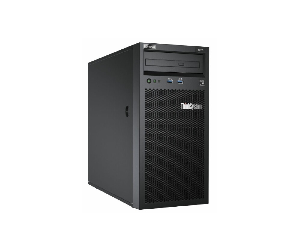 Сървър LENOVO ThinkSystem ST50 Xeon E-2224G 4C 3.5GHz 71W 1x 8GB 2666MHz UDIMM 2x2TB SATA HDD SW RAID 250W No DVD 3 year 16