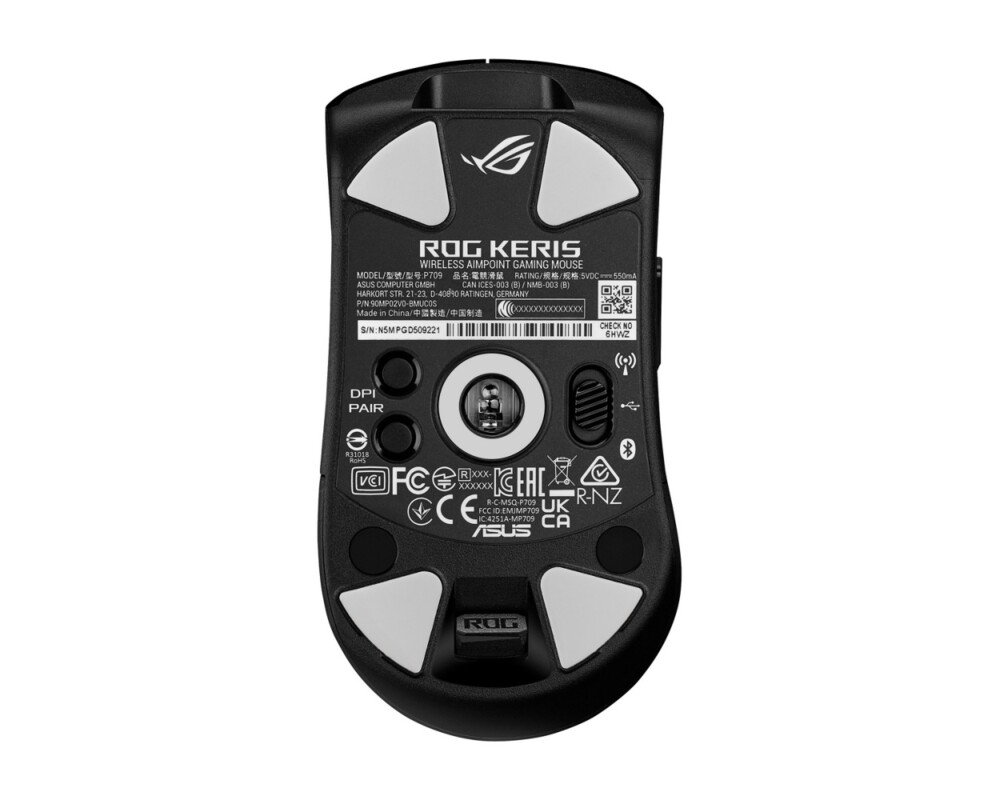 Мишка ASUS P709 ROG KERIS Wireless AimPoint Gaming Mouse Black 8