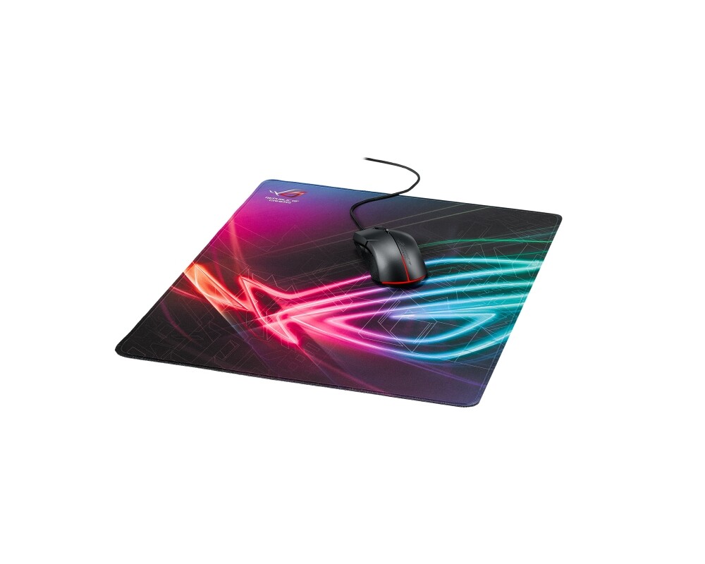 Пад за мишка ASUS ROG Strix Edge Vertical gaming mouse pad - gaming-optimized cloth surface - full-color anti-fray stitching and a non-slip base 12