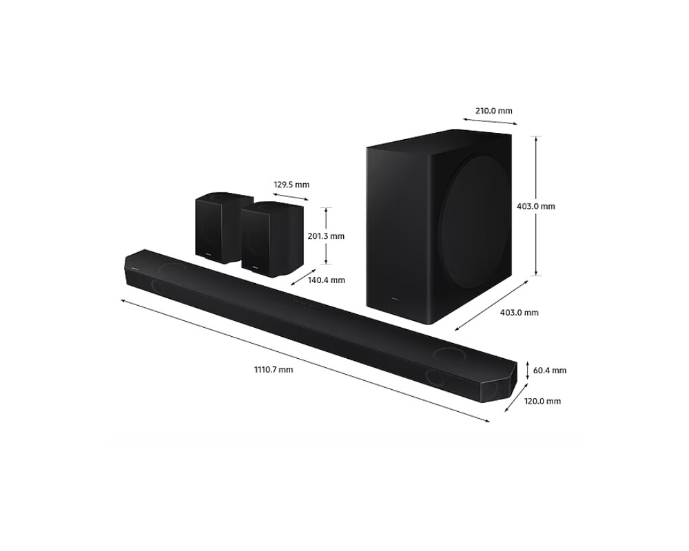 Аудио система Samsung HW-Q930B Soundbar 540 Watts 9.1.4ch 12