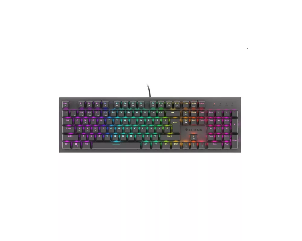 Клавиатура Genesis Mechanical Gaming Keyboard Thor 303 RGB Backlight Red Switch Hot Swap US Layout Black 5