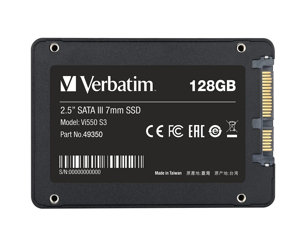 SSD Verbatim Vi550 S3 2.5" SATA III 7mm SSD 128GB 3