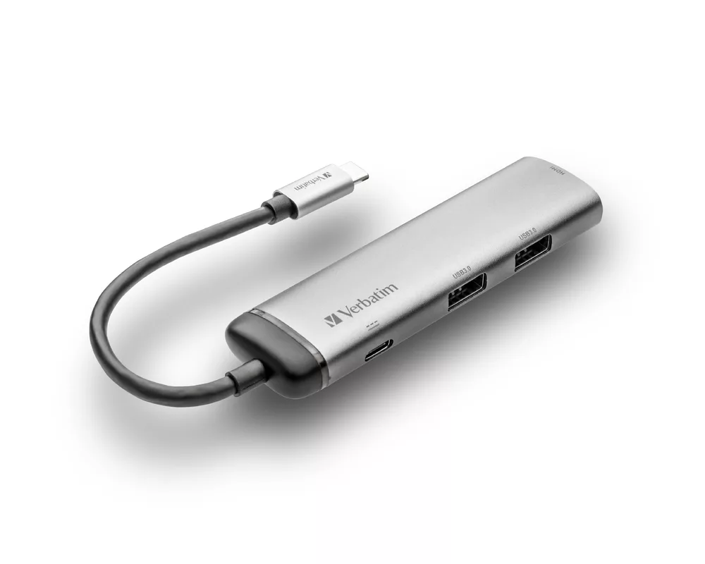 USB хъб Verbatim USB-C Multiport Hub USB 3.1 Gen1/USB 3.0/HDMI 2