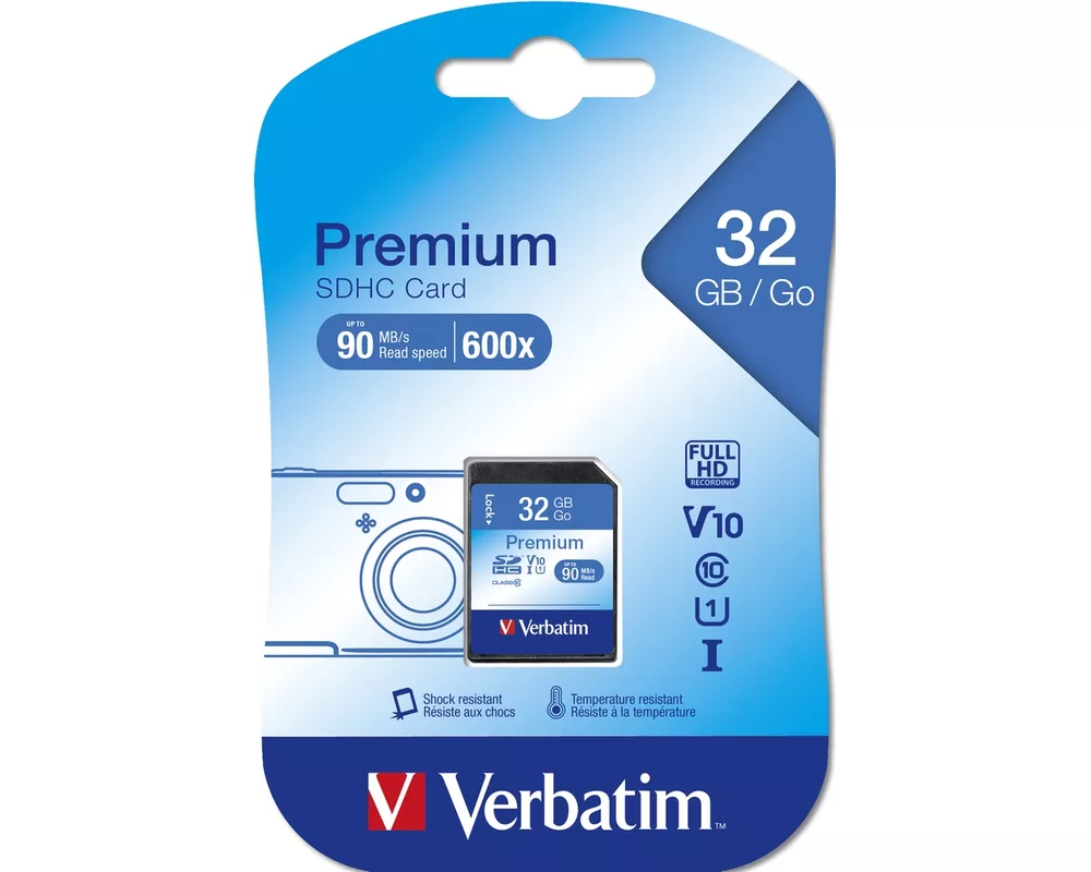 Флаш карта Verbatim 32GB Secure Digital Card SDHC Class 10 2