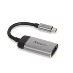 <span>Адаптери</span> Verbatim USB-C to HDMI 4K Adapter - USB 3.1 Gen 1/HDMI 10cm Cable <span class='catalog-num-in-name'>49143</span> - 