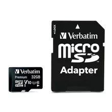  Verbatim Premium micro SDHC 32GB Class 10 (Incl. Adaptor) 647915 44083 на топ цена - PIC.bg