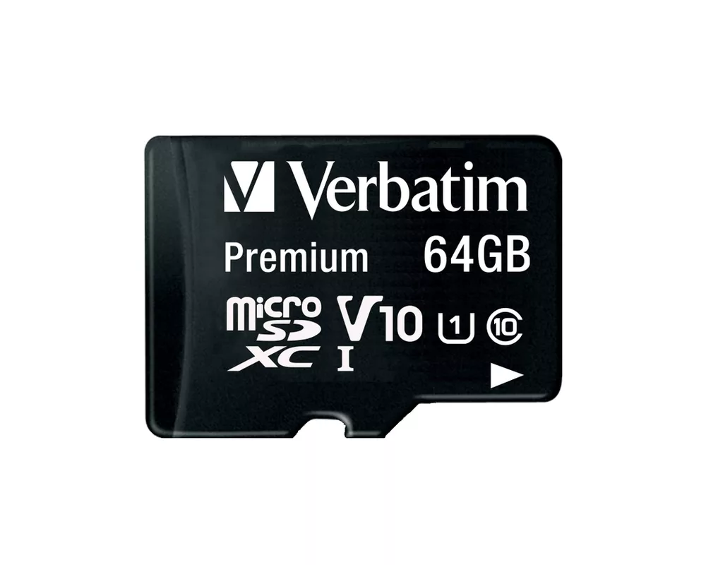 Флаш карта Verbatim Premium micro SDXC 64GB Class 10 (Incl. Adaptor) 2