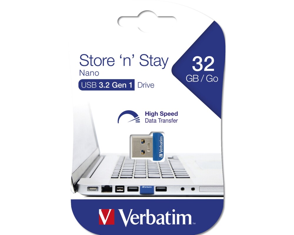 Флаш памет Verbatim USB 3.0 Nano Store 'N' Stay 32GB 3