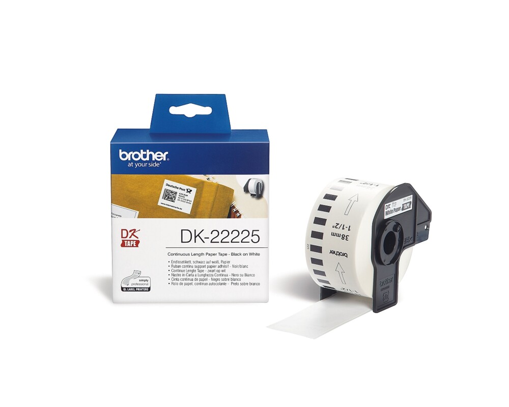 Хартия Brother DK-22225 White Continuous Length Paper Tape 38mm x 30.48m 3